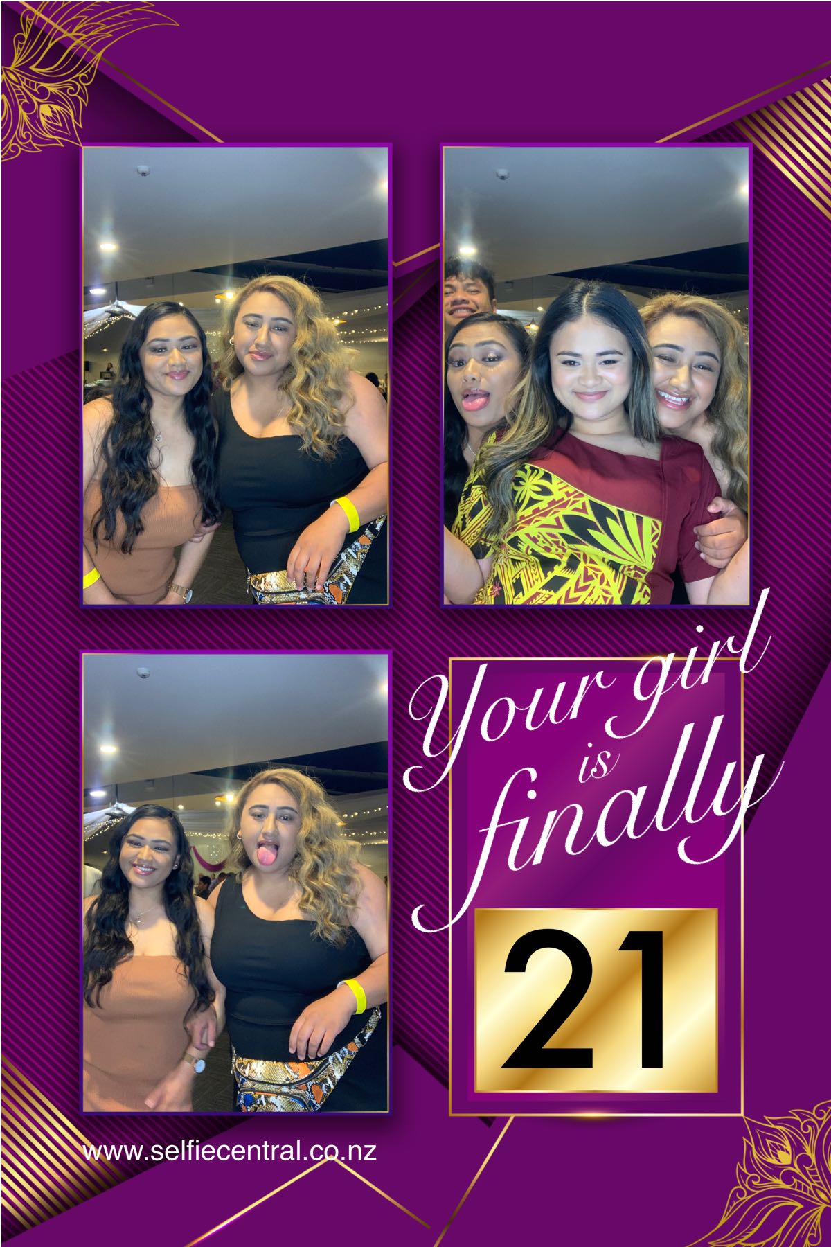 Your girl is finally 21 | View more photos from the event at gallery.photobooth.co.nz/u/SelfieCentral/Your-girl-is-finally-21